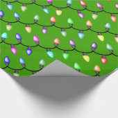 Koord van kerstlantaarns-patroonpapier cadeaupapier (Hoek)