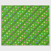 Koord van kerstlantaarns-patroonpapier cadeaupapier (Vlak)