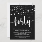 Koord van Lichten, Lichte Garland, 40e verjaardag Kaart (Voorkant)