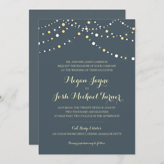 Koord van lichten | Weddenschap Kaart (Voorkant / Achterkant)