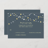 Koord van lichten | Weddenschap RSVP (Voorkant / Achterkant)