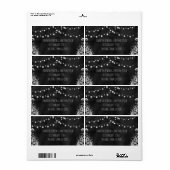 Koord van Lights Chalkboard grote weddenschappen Etiket (Full Sheet)