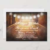 Koord van Rustic Bridge Wedding Invitations van Li Kaart (Voorkant)
