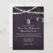 Koord van Twinkle Lights Rustic Outdoor Night Tree Kaart (Voorkant)