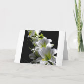 Koord van Witte Lelie/Uw Wenskaart van de Kaart (Achterkant)