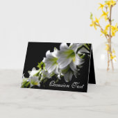 Koord van Witte Lelie/Uw Wenskaart van de Kaart (Gele Bloem)