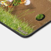 Koorddansende Fubby Poppetjes die balanseren Bureaumat (Hoek)