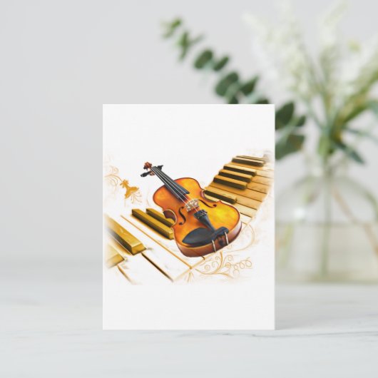 Koorden en sleutels_ briefkaart (Staand voorkant)