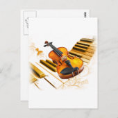 Koorden en sleutels_ briefkaart (Voorkant / Achterkant)