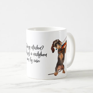 Koorden in bijlage Wirehaire Dachshund en Violin Koffiemok