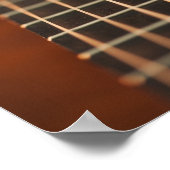 Koorden van de akoestische gitaar poster (Hoek)