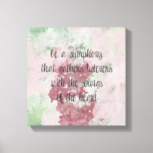 Koorden van de Hart Waterverf Canvas Afdruk (Voorkant)