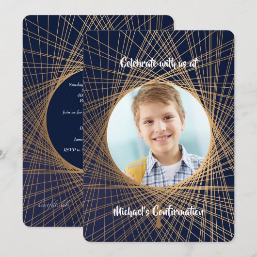 Koorden van de Uitnodiging van de Bevestiging van  (Voorkant / Achterkant)