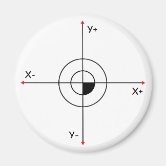 Koordinatenkreuz Magneet