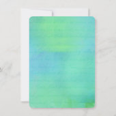 Koordlichten op het water Rehearsal Dinner Kaart (Achterkant)