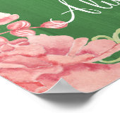 Koordoplichten pinda's met welkomstbord voor bruid poster (Hoek)