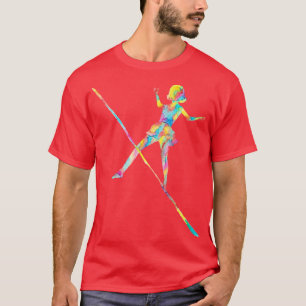 Koordwandelen slacklinen tightrope circus artiest t-shirt
