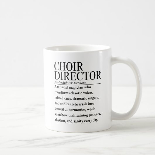Koorleider Koffiemok (Rechts)