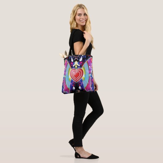 Koorts van glys tote bag (Op model)