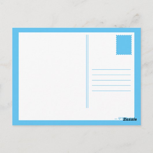 Koortsblauw Briefkaart (Achterkant)