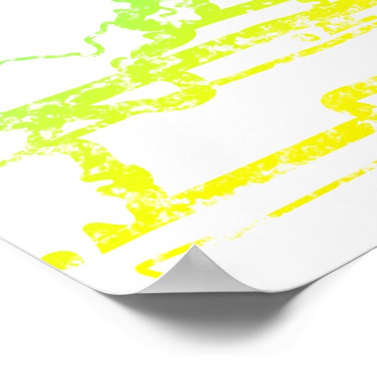 Koortsblauw Poster (Hoek)