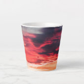 koortsgolf latte mok (Voorkant)