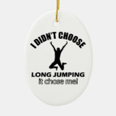 Koos geen lange sprong keramisch ornament (Voorkant)