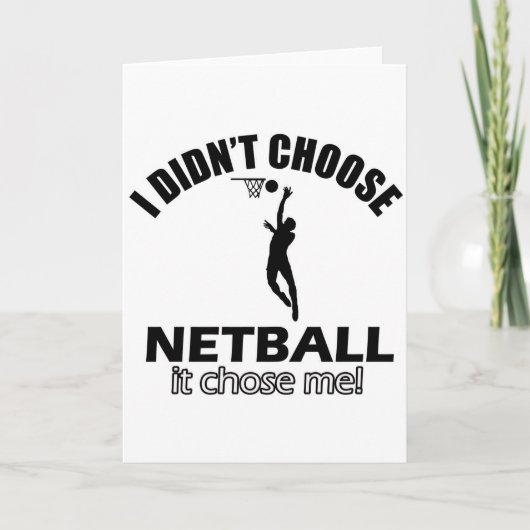 Koos geen Netball Kaart (Voorkant)