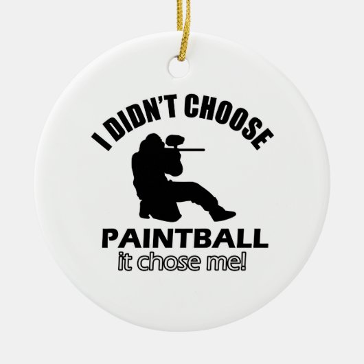 Koos geen Paintball Keramisch Ornament (Voorkant)