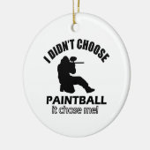 Koos geen Paintball Keramisch Ornament (Links)