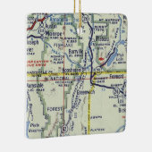 Kooshare en Monroe Utah  Map Keramisch Ornament (Rechts)