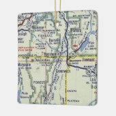 Kooshare en Monroe Utah  Map Keramisch Ornament (Links)