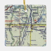 Kooshare en Monroe Utah  Map Keramisch Ornament (Voorkant)