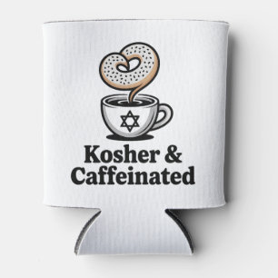 Koosjer en cafeïnehoudende Joodse Koffie Chanoeka Blikjeskoeler