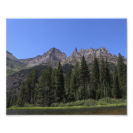 Kootenai Lake, Glacier Nationaal Park Montana Foto Afdruk