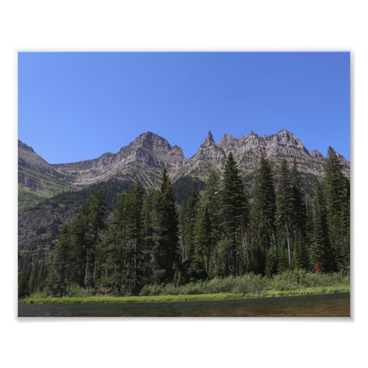 Kootenai Lake, Glacier Nationaal Park Montana Foto Afdruk (Voorkant)