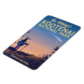 Kootenai Nationaal Park Hiking-reisposter Magneet (Linkerzijde)