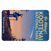 Kootenai Nationaal Park Hiking-reisposter Magneet (Horizontaal)