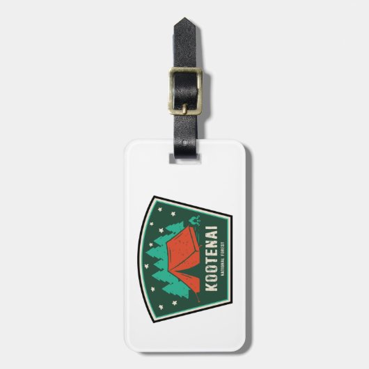 Kootenai National Forest Camping Bagagelabel (Voorkant verticaal)