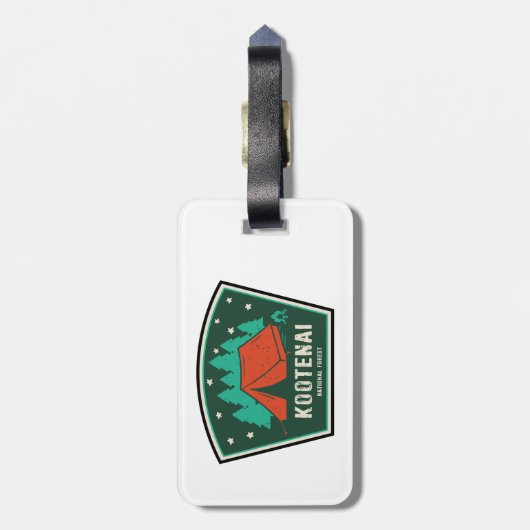 Kootenai National Forest Camping Bagagelabel (Achterkant verticaal)