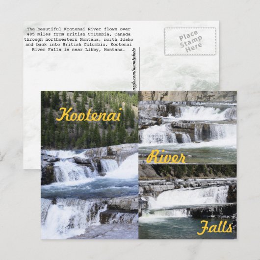 Kootenai River Herfsten, Montana! Briefkaart (Voorkant / Achterkant)