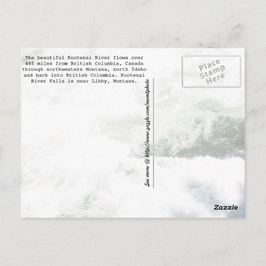 Kootenai River Herfsten, Montana! Briefkaart (Achterkant)