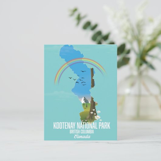 Kootenay, Kootenay National Park Canada Briefkaart (Staand voorkant)