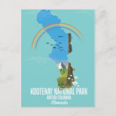 Kootenay, Kootenay National Park Canada Briefkaart (Voorkant)