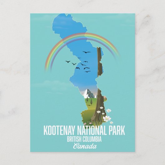 Kootenay, Kootenay National Park Canada Briefkaart (Voorkant)