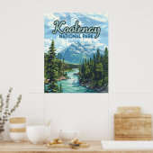 Kootenay National Park Canada British Columbia Poster (Keuken)
