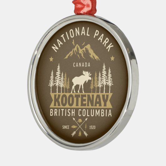 Kootenay National Park Canada  Metalen Ornament (Links)