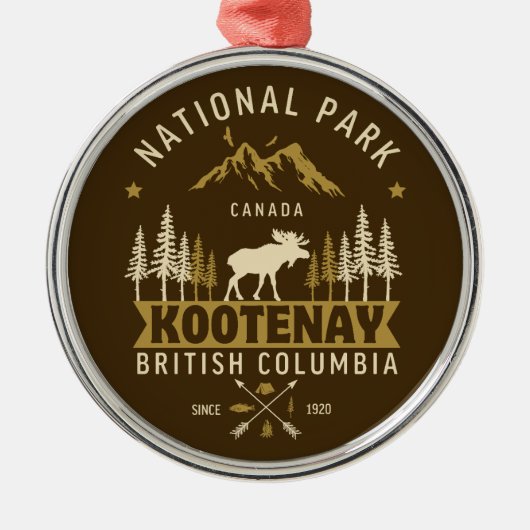 Kootenay National Park Canada  Metalen Ornament (Voorkant)