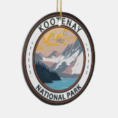 Kootenay National Park Canada Travel Art Badge Keramisch Ornament (Rechts)