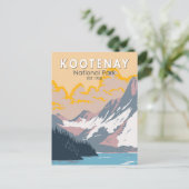 Kootenay National Park Canada Travel Art Briefkaart (Staand voorkant)
